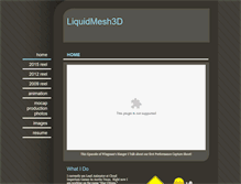 Tablet Screenshot of liquidmesh3d.com